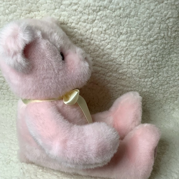 Sugarplum Pink Plush Teddy Bear with Rattle Stuffed Animal - Picture 6 of 10